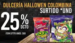 Mercamio Dulcería hallowen colombina surtido oferta