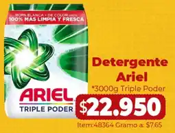 Mercamio Ariel detergente triple poder oferta