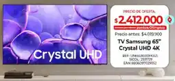 Olímpica Samsung tv 65" oferta