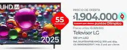 Olímpica LG smart tv 55" oferta