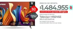 Olímpica Hisense smart tv 50" oferta