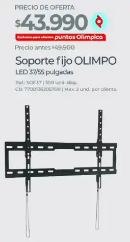 Olímpica Olimpo soporte fijo oferta