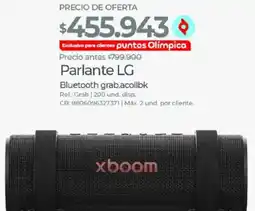 Olímpica Lg parlante xboom oferta