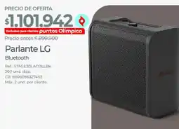 Olímpica Lg parlante bluetooth oferta