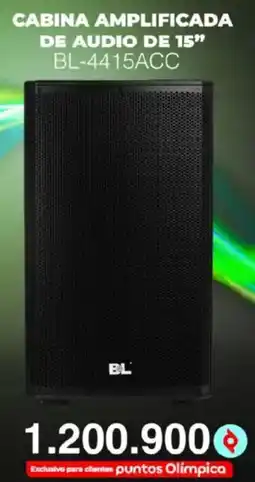 Olímpica Cabina amplificada de audio de 15" oferta