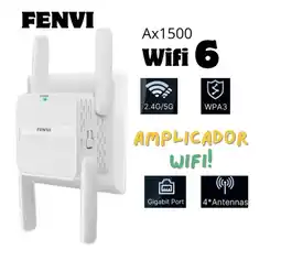 Falabella Amplificador Repetidor de Señal AX1500 WiFi 6 Dual 2.4G/5Ghz Largo Alcance oferta