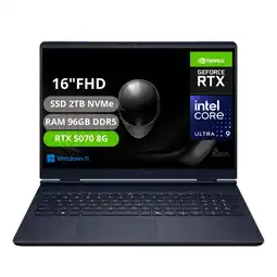 Falabella PORTATIL ALIENWARE 16X AURORA INTEL CORE ULTRA 9 275HX RTX 5070 8GB RAM 96GB SSD 2TB 240Hz oferta