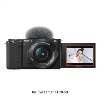 Falabella Cámara profesional Cámara ZV-E10L con lente intercambiable para vblog oferta