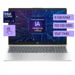 Falabella Portátil 15.6 táctil | Intel core ultra 5 | 8GB de RAM | 512GB SSD | Windows 11 home oferta