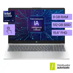 Falabella Portátil 15.6 táctil | Intel core ultra 5 | 8GB de RAM | 512GB SSD | Windows 11 home oferta