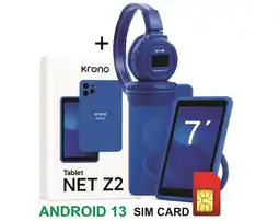 Falabella Tablet 7 Pulgadas Sim Card 32GB Android 13 + Diadema Azul oferta