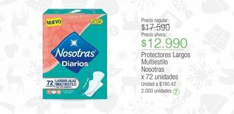 Jumbo Toallas higiénicas nosotras oferta
