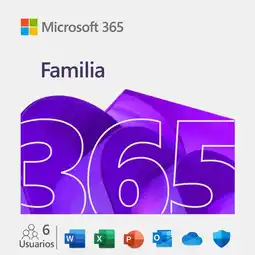 Falabella Licencia Office 365 Familia KEY 12 Meses 6 Usuarios 30 Dispositivo PIN oferta