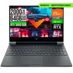 Falabella VICTUS AMD RYZEN 7-7445HS RTX 3050 6GB SSD 2TB RAM 64GB LED 15,6 FHD 144Hz oferta