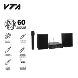 Falabella Sistema De Audio 2.1 Rms Funcion De Karaoke Vta oferta