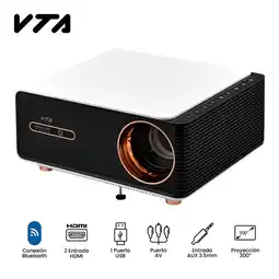 Falabella Proyector Led 7000 Lumens Full Hd Mirror Screen oferta