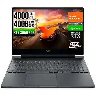 Falabella VICTUS AMD RYZEN 7-7445HS RTX 3050 6GB SSD 4TB RAM 40GB LED 15,6 FHD 144Hz oferta