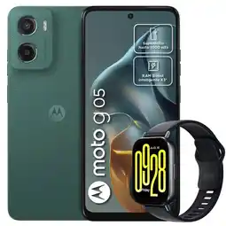Falabella Celular Moto G05 128GB/4GB Verde + Watch 5 Active Blk oferta