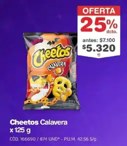 Makro Cheetos calavera oferta