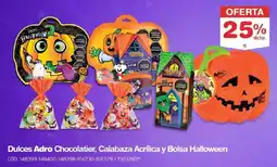 Makro Dulces Adro Chocolatier, Calabaza Acrílica y Bolsa Halloween oferta