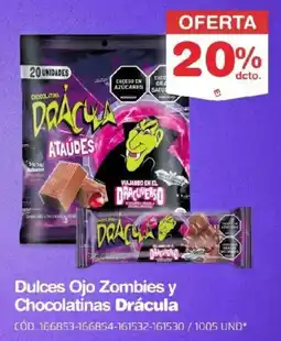 Makro Drácula Dulces Ojo Zombies y Chocolatinas oferta