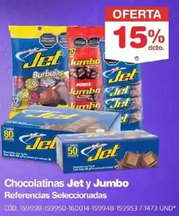 Makro Jet y Jumbo chocolatinas oferta