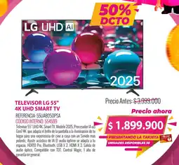MercaCentro LG 4K UHD Smart TV 55" oferta
