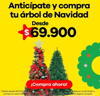 Anticipate y compra tu árbol de navidad