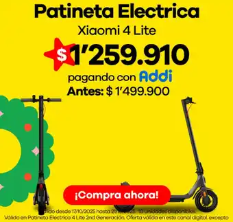 Patineta electrica xiaomi 4 lite