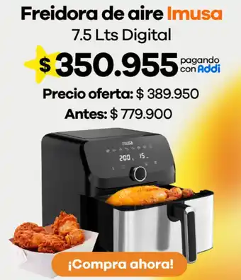 Imusa freidora de aire