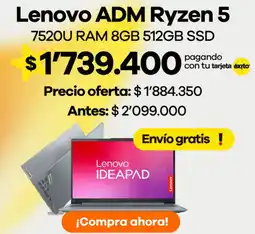 Éxito Lenovo adm ryzen 5 oferta