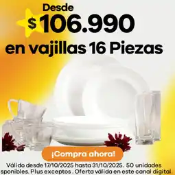 Éxito En vajillas oferta