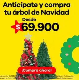Éxito Anticipate y compra tu árbol de navidad oferta