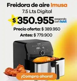 Éxito Imusa freidora de aire oferta