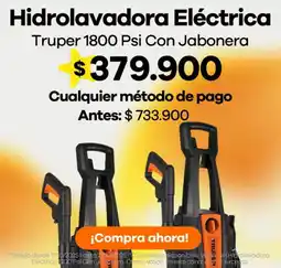 Éxito Truper hidrolavadora eléctrica oferta