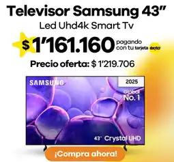 Éxito Samsung televisor 43" oferta