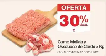 Carne molida y ossobuco de cerdo