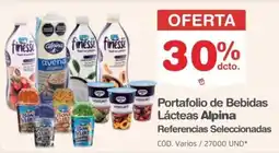 Makro Alpina portafolio de bebidas lácteas oferta