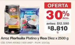 Makro Florhuila platino y roa diez arroz oferta