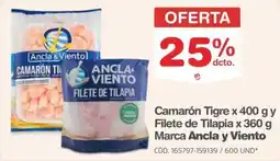 Makro Ancla viento camarón tigre oferta