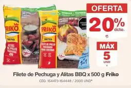 Makro Friko filete de pechuga y alitas bbq oferta