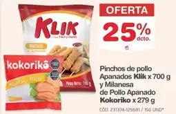 Makro Klik pinchos de pollo apanados oferta