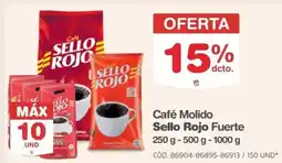 Makro Sello rojo café molido fuerte oferta