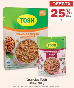 Makro Tosh granolas oferta