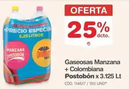 Makro Postobón gaseosas manzana + colombiana oferta