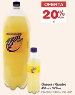 Makro Quatro gaseosa oferta