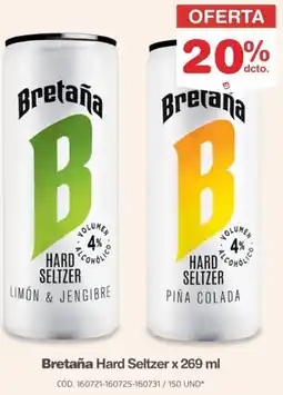 Makro Bretaña hard seltzer oferta
