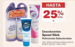 Makro Speed stick desodorantes oferta