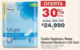 Makro Tena toalla higiénica discreet medium oferta