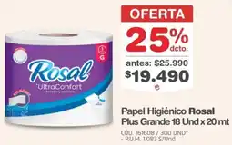 Makro Rosal papel higiénico plus grande oferta